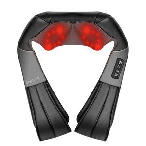NEW Nekteck Shiatsu Neck Massager for Pain Relief Deep Tissue with Heat